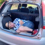 Teste para ver se cabe no porta-malas