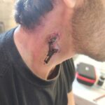 Maquiagem de efeito... a maquiadora estava doente